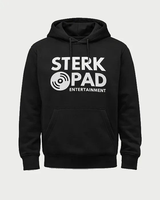 SterkOpad Entertainment classic logo pullover hoodie in black